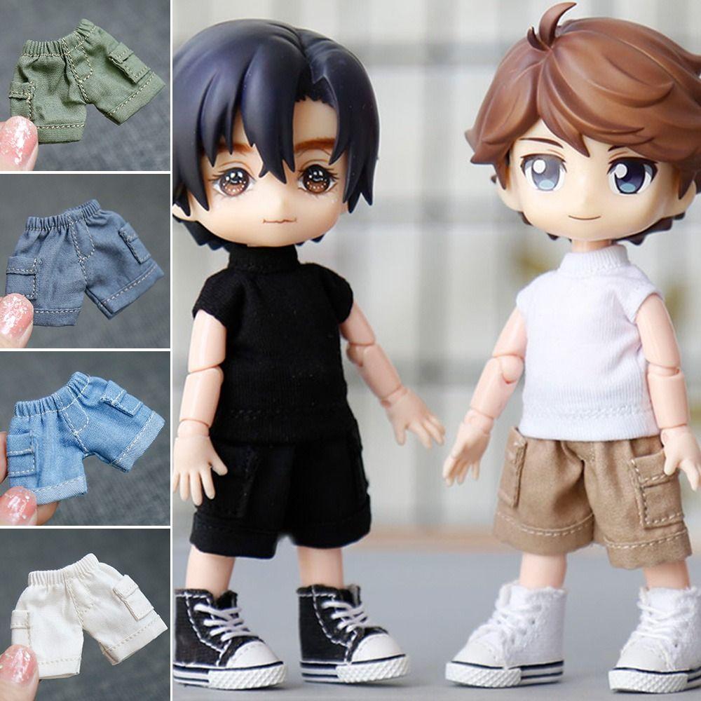 Аксессуары для кукол 1/11OB11 Шорты с карманами для кукол Одежда для кукол Шорты Джинсы для кукол Шорты Одежда для кукол