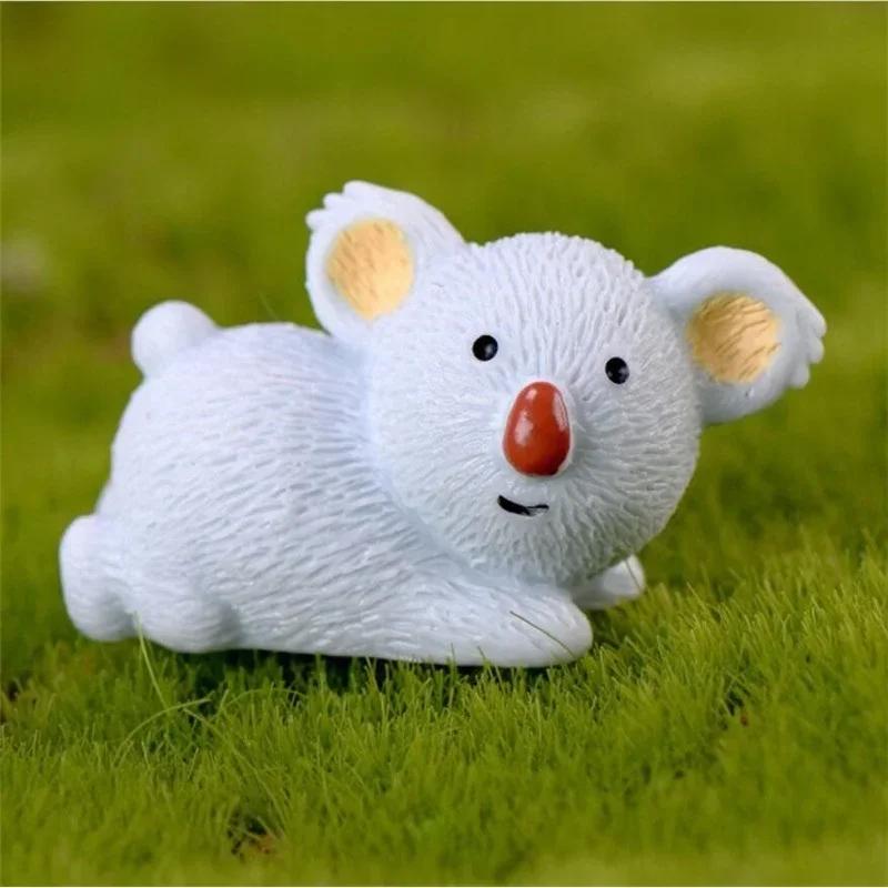 Аксессуары для украшения дома Милая фигурка мини-фигурки медведя коалы для животных в разных позах Микропейзаж для комнаты из смолы