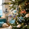 Acrylic Holiday Decorations Marine Life Advent Calendars 2026, 24 Days Christmas Countdown Calendar with 2D Festival Atmosphere Gift Turtle