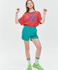 LESONNET Button Shorts Emerald Green