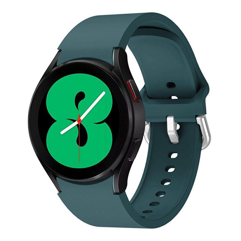 Силиконовый ремешок 20 мм для Samsung Galaxy Watch 5/4, 40 мм/44 мм, оригинальный браслет без зазора для Samsung Galaxy Watch 4 Classic, 46 мм/42 мм Correa