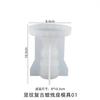 1 Pcs DIY Candlestick Mold Fashionable Handmade Retro Crystal Transparent Silicone Home Decoration Gift Creative Artistic Craft