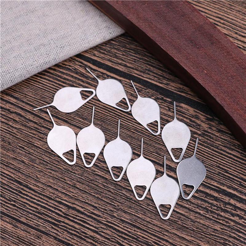 10pcs Sim Card Tray Ejector Eject Pin Open Key Removal Tool for IPhone Samsung Phone