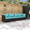 Day and Night - Day and Night 4-piece Garden Furniture Set and Black Synthetic Rattan Cushions