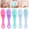 Soft Silicone Facial Cleansing Brush 2 In 1 Silicone Face Mask Brush & Face Scrubber For Exfoliating Massaging Remove Blackhead