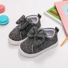 Зимние детские кроссовки в форме банта, детские ходунки, симпатичная модная новая обувь для девочек, простая и удобная парусиновая обувь, универсальная легкая повседневная обувь
