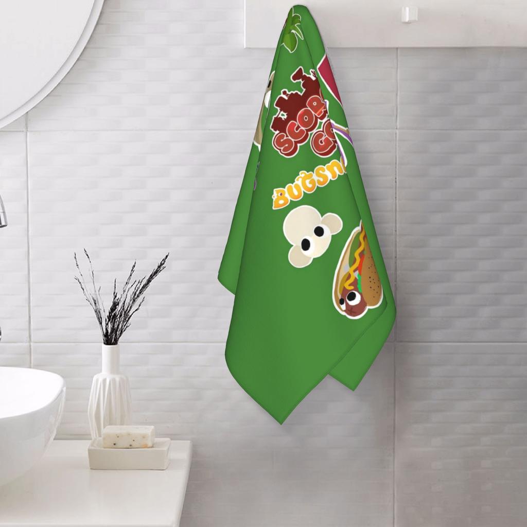 Bugsnax Fan Art Scorched Gorge Bookbag Soft Face Towel Quick Dry Pool Bath Cotton Towels Breathable