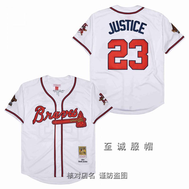 Mens Atlanta Braves Vintage Baseball Jersey 44 Hank Aaron Embroidered Retro Fan Shirt Cotton Blend