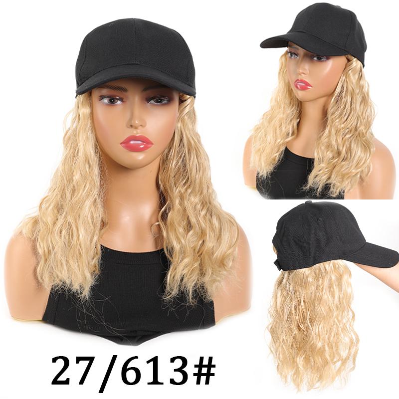 Ежедневная бейсбольная кепка Copa America, короткий рулонный парик, синтетический парик, регулируемый размер, женский парик, подходящий для различных случаев