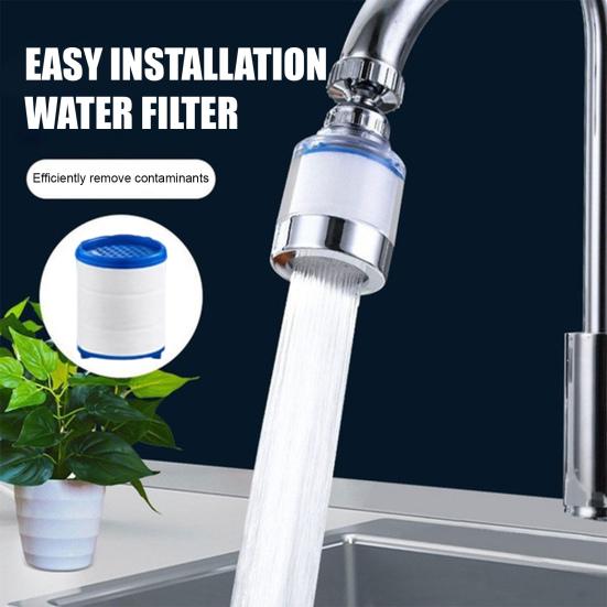 Фильтр для воды на кран с 3 сменными фильтрами, универсальный, простая установка, адаптер для фильтра для кухонной раковины