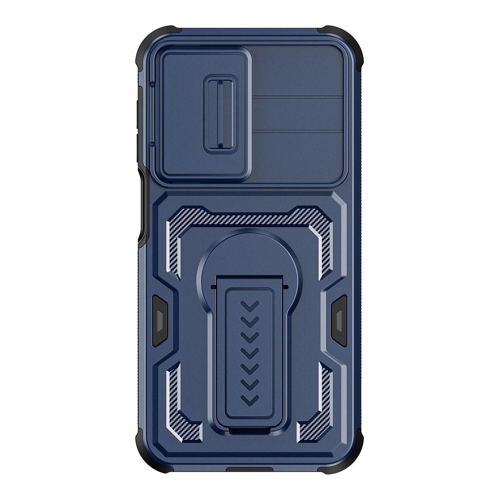 Armored case for Samsung Galaxy A27 5G, with camera shutter, blue