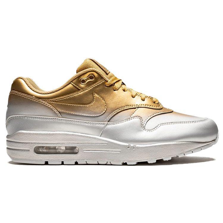 Nike Air Max 1 Lx Металлическое Золото Металлический Платинум Женские 917691-700