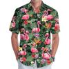 A new large-size men's fashion digital printing short-sleeved shirt in summer from the source manufacturer