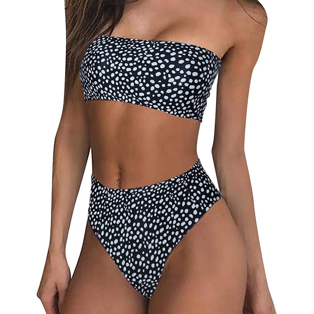 Women's Printing Padded Push Up 2 Piece Bikini Hollow Out Swimsuits Beachweart