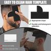 1/2Pcs Men Hair Styling Template Color Enhancement Barber Card with Measurement Indicator Men Hairline Beard Lineup Guide Shaping Haircut Template