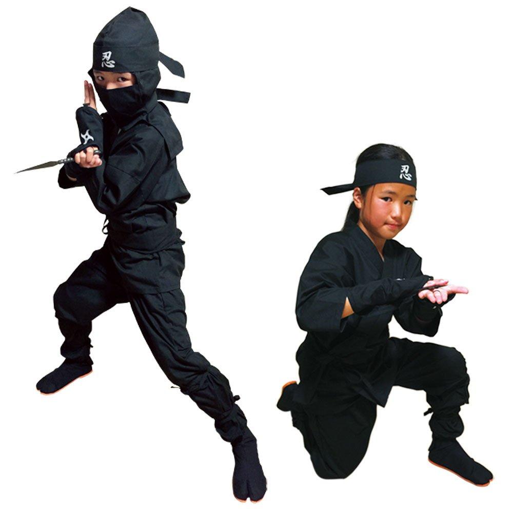 Shinobiya Authentic Ninja Suit Set M Size Ninja Costume and Blend of Polyester and Cotton Children's Wrinkle-resistant Water-absorbent
