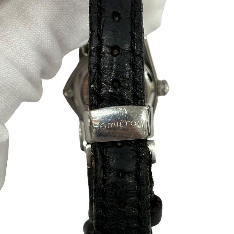 Б/У Женские часы HAMILTON Ventura H242111 Кварцевые Черный циферблат Рабочие [Б/У товар] 22603R51