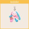 Cartoon Cute Color Blocked Rabbit Plush Toy Pendant With Stretchable Ears