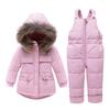 Winter Down Jacket Kids Overalls for Girls Clothes Baby Snowsuit Kids Boy Parka Coat Toddler Set