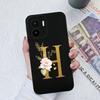 Phone Case For Xiaomi Redmi K60 Pro K60E K50 K40 K30S Ultra Back Cover Luxury Flower Letters Matte Couple Soft Silicone Shockproof For Redmi Bumpers
