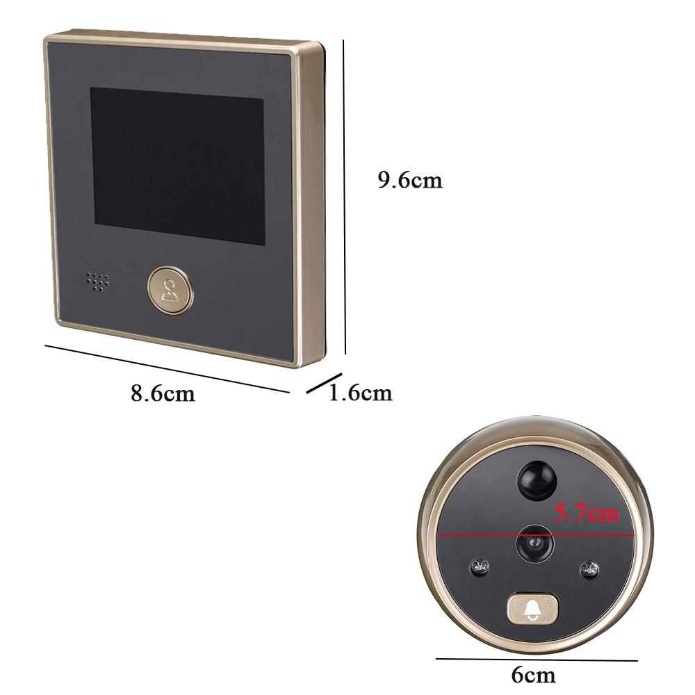 3 Inch Sy-1 TFT LCD HD Digital Door Camera Eye Doorbell Electric Door Eye Move Detection 120 Degree Peephole Viewer Video