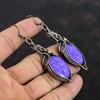 Charoite Earring Copper Wire Wrapped Earrings Charoite Handmade Jewelry Designer Earring Gemstone Earrings Gifts For Mom Copper Wire Jewelry
