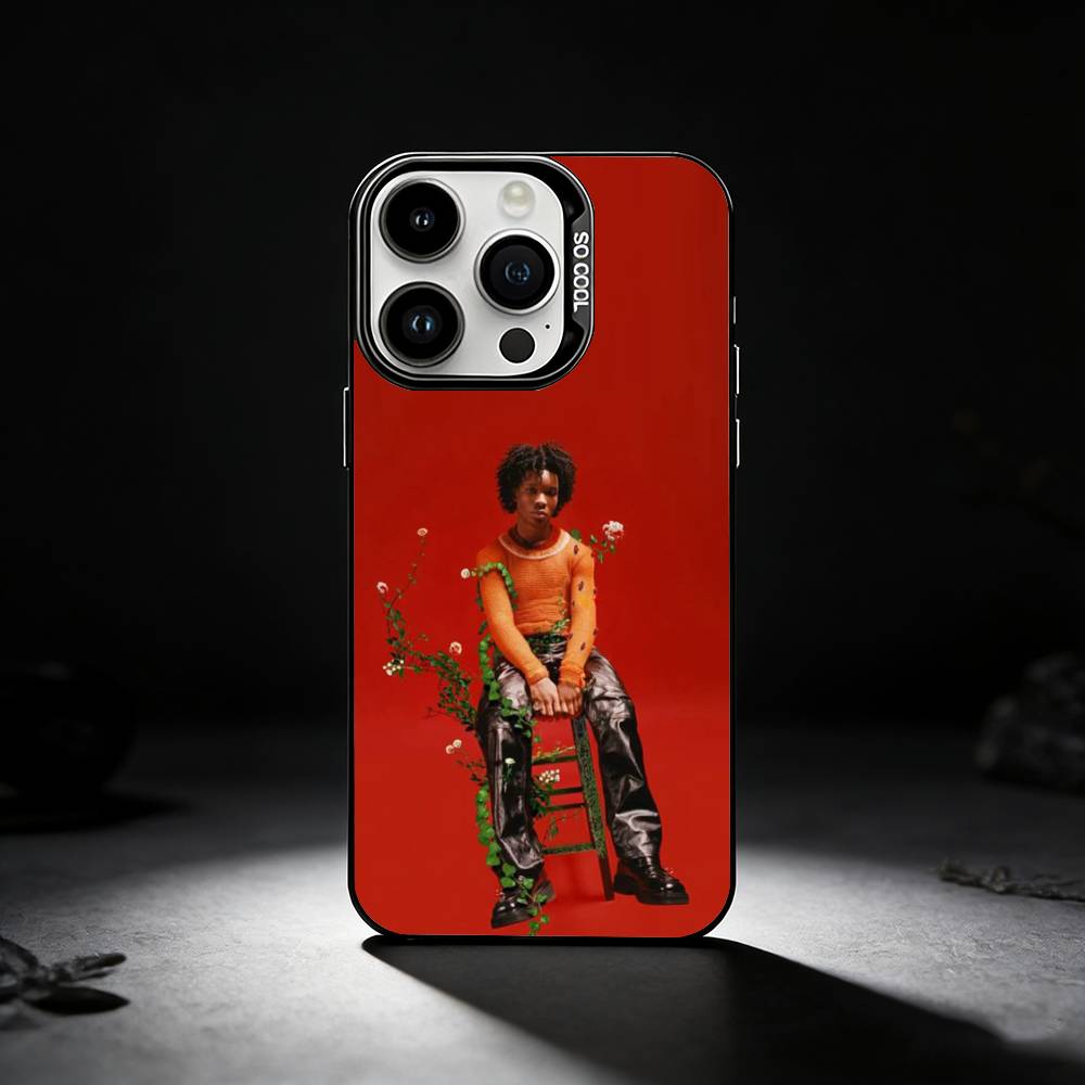 D4vd H-Here With Me Phone Case For iPhone 17,16,15,14,13,12,11 Plus,Pro Max,XS,Colored silver phone case