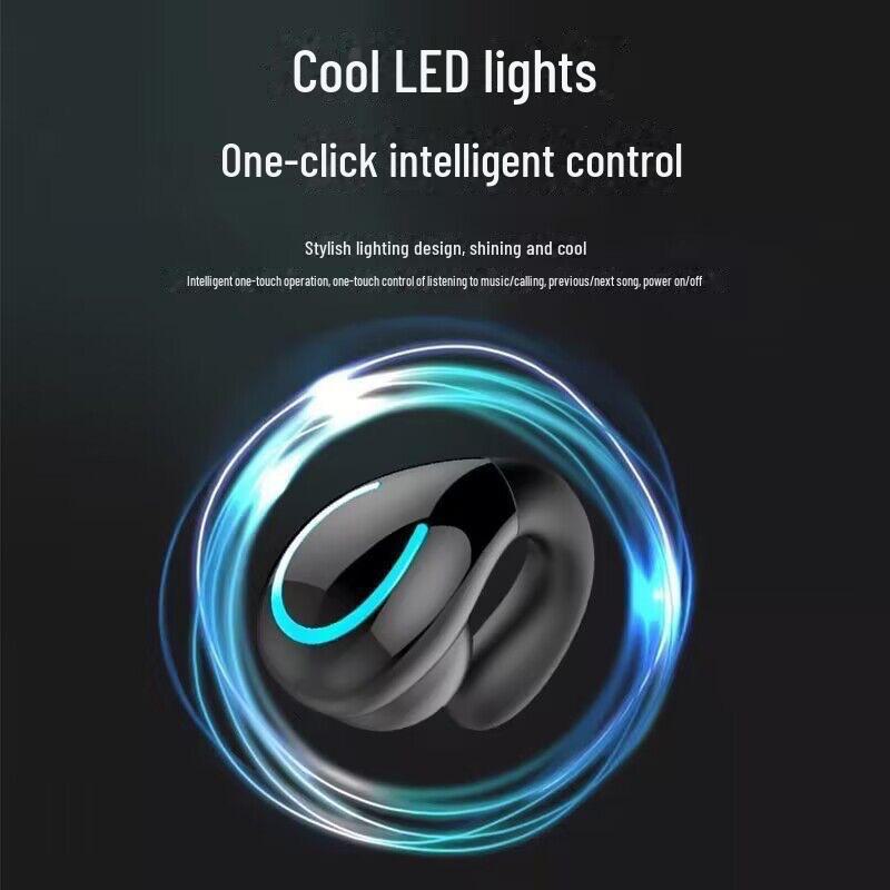 Спортивная гарнитура Bluetooth с костной проводимостью и беспроводным ушным зажимом для мужчин и женщин