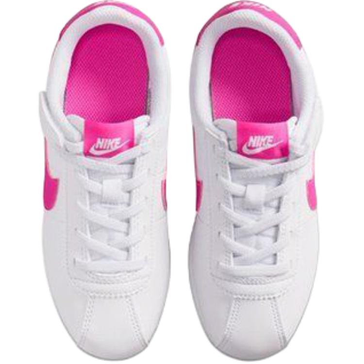 Nike Cortez Easy On Универсальные Удобные Простые Низкие Детские Беговые Кроссовки Детские кроссовки Белые Розовые IH7656-102