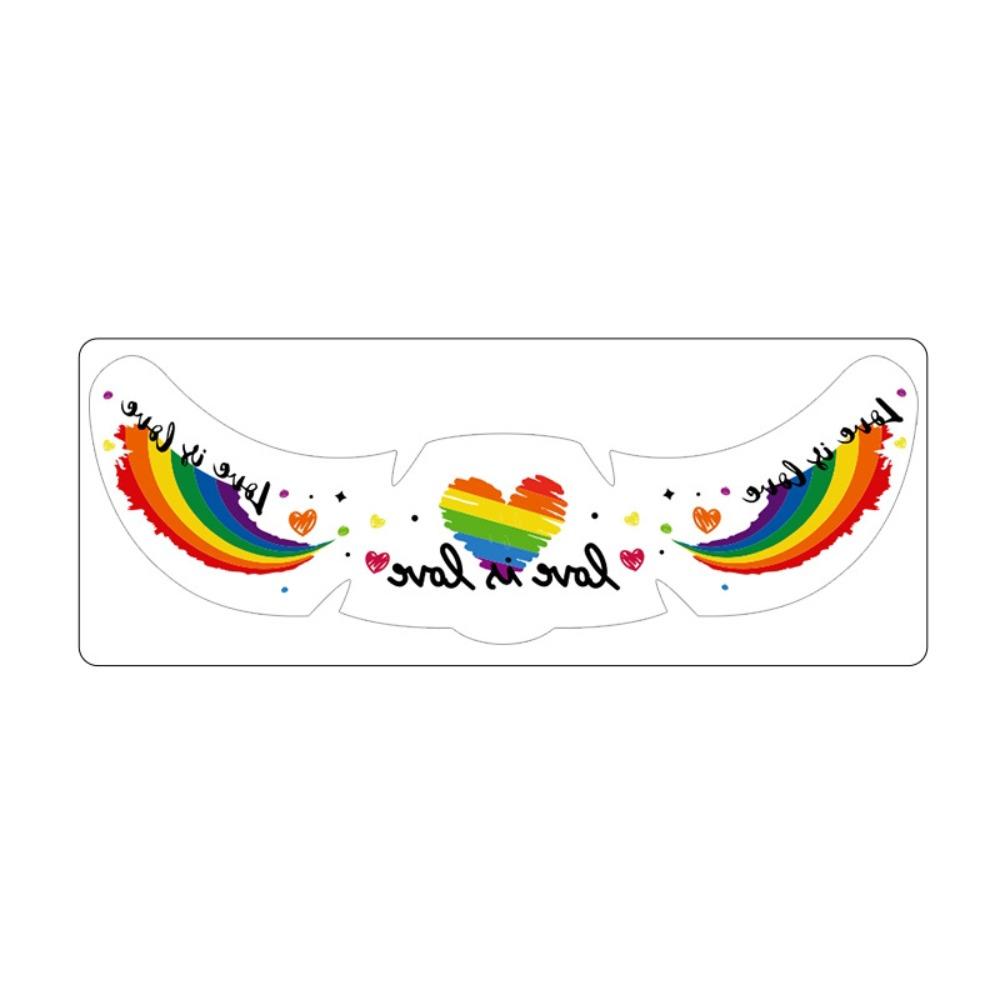Long Lasting Face Temporary Tattoos Facial Art Makeup Stickers  Pride Month