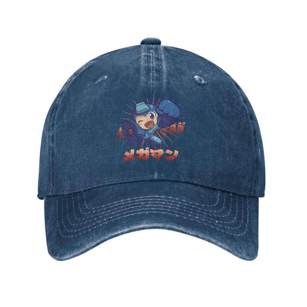 Game Mega Robot Man Baseball Cap Sun  Hiking Fishing Adjustable Washed Trucker Unisex Men Streetwear Custom Logo Baseball Caps