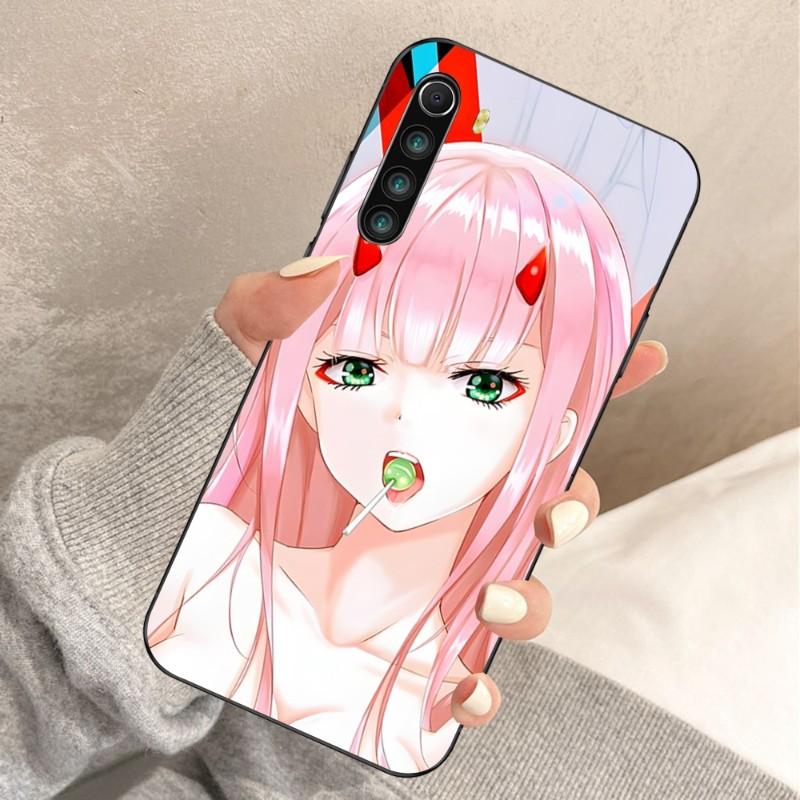 Zero Two Darling 002 Phone Case For Xiaomi Redmi Note 11 10 9T 8 7 Pro Redmi 10 9 9A 9C 8 7 6 Soft Black Phone Cover