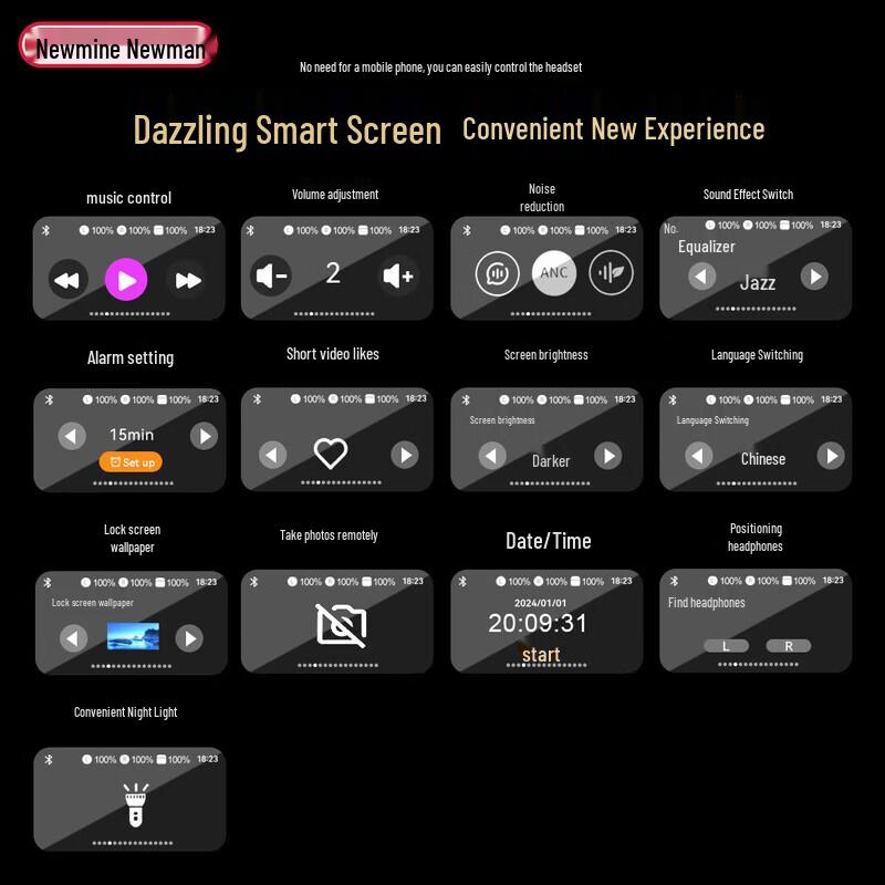 Беспроводные наушники Newmine T9 TWS Bluetooth