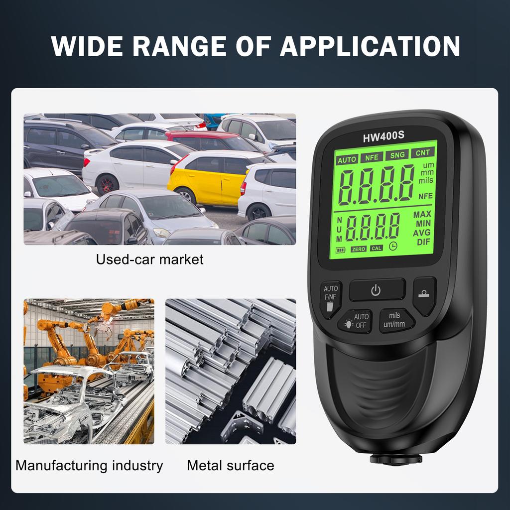 Paint Thickness Gauge Car Coating Thickness Meter for Used Car Buyers Paint Mil Thickness Meter Gauge Check The Car's Original Coating