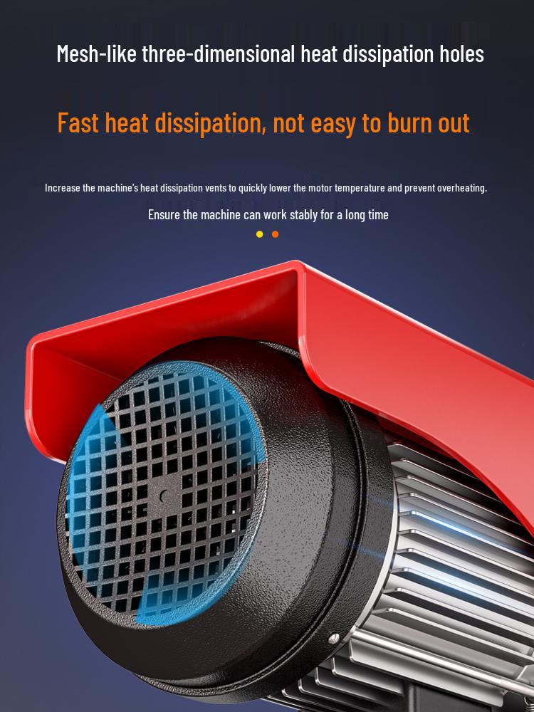 220В Мини-электролебедка, 1 тонна/0,5 тонны Малый бытовой кран-лебедка.