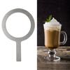 Кольцо для чашки для выпечки из нержавеющей стали с термостойкой деревянной ручкой, крышка чашки чая с молоком, прокладка для десертного пузырькового чая, жареное молоко, изготовление своими руками