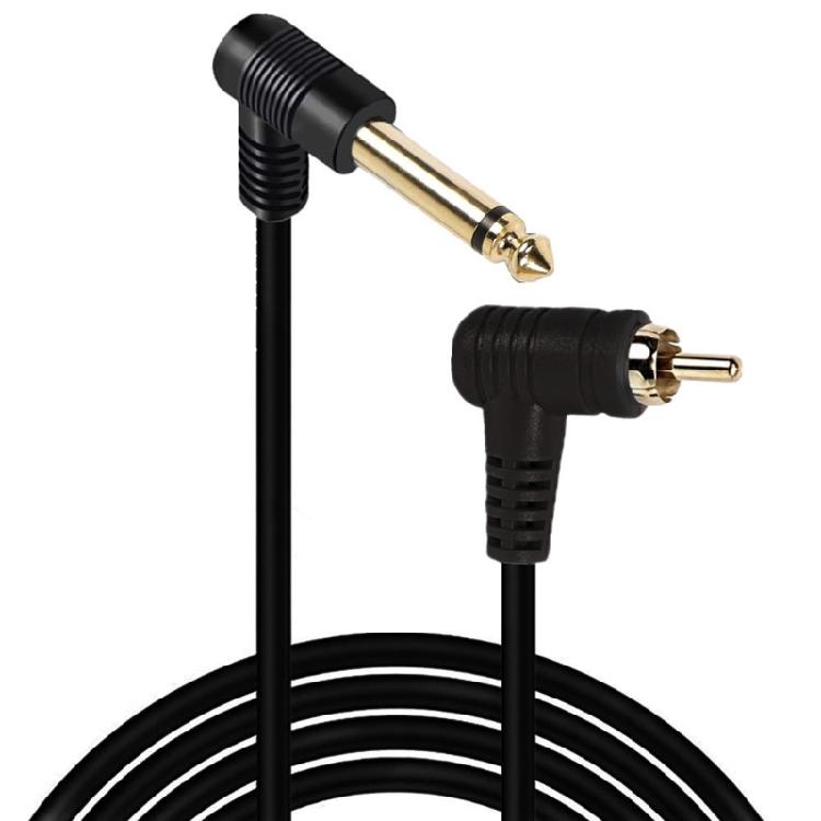 Durability Rcas Male to 6.35mm Cable with Gold Contact for Enhances Audios Quality 1/8 to 1/4 Stereo Cable for Studio