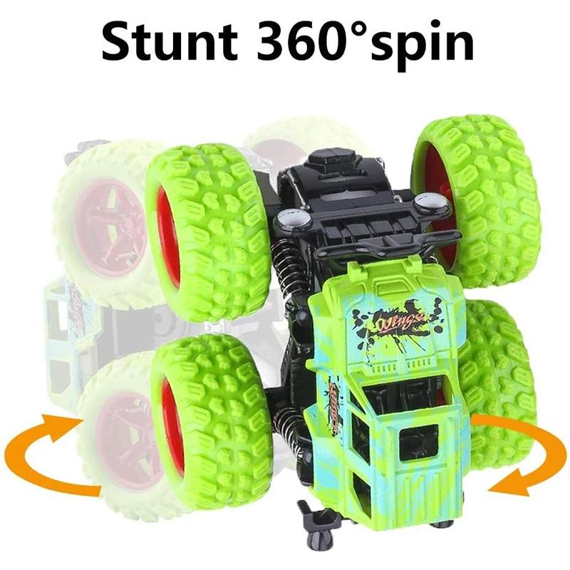 Игрушечный автомобиль Monster Truck, полноприводный автомобиль, трюк-самосвал, инерционная машина, игрушечный динозавр, отступить, детская игрушка, подарок для мальчиков и девочек