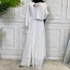 Dubai Abaya Chiffon Fashion Cardigan Muslim For Women Modest Robe Turkey Kaftan Ramadan Arabic Islamic Clothing