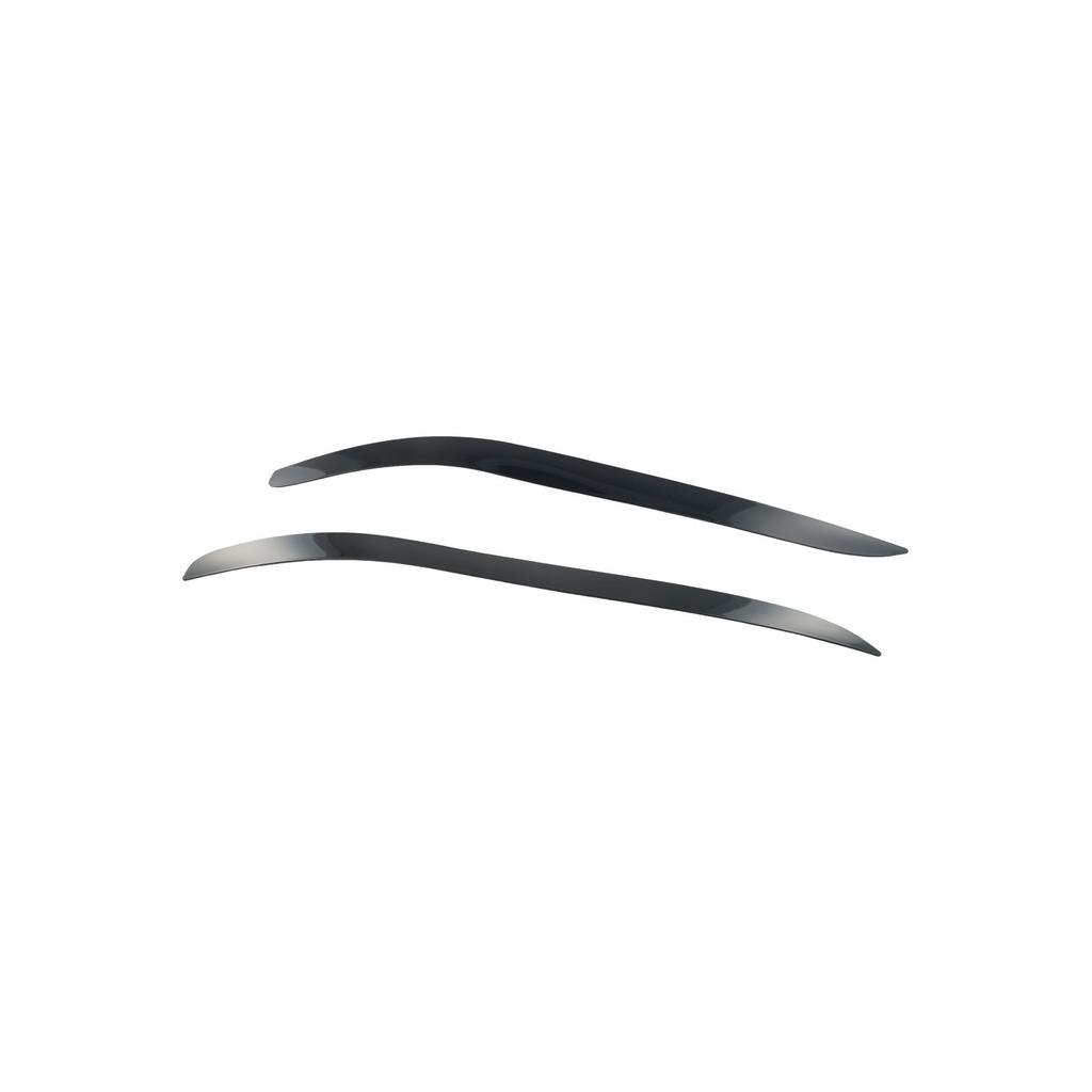 2x Headlight Eyebrow Gloss Black Left Right Eyelid Cover Trim For Ford Falcon ABS Material Brand New High GradeGood product