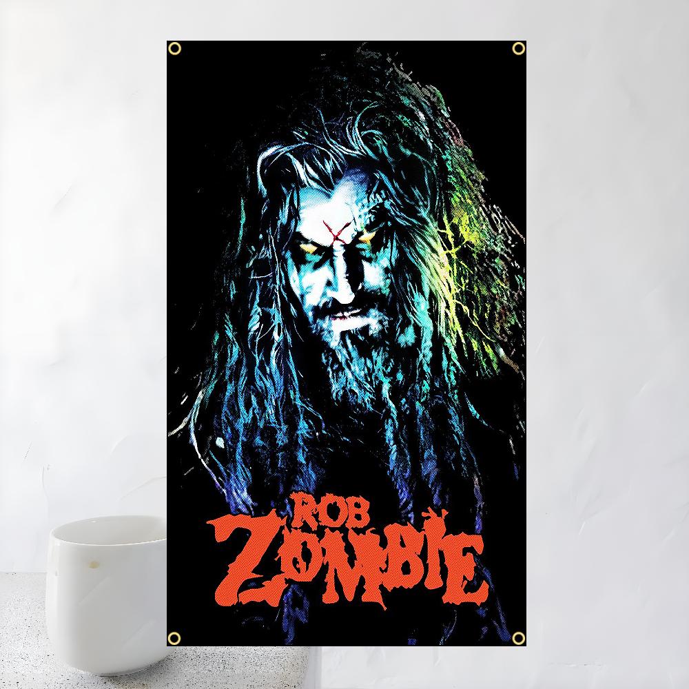 60x90см 90x150см Флаг группы Singer R-Rob Zombies Полиэстер Цифровая печать Баннер Для стены спальни Настенный ковер для улицы