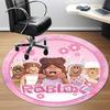 1pc Roblox Character Chair Carpet for Office, Indoor Non-Slip Polyester Fiber Carpet,  Machine Washable, Durable Construction yy251205128