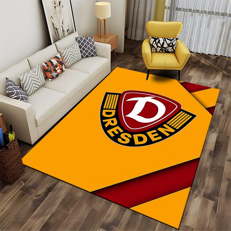 "Dresden Logo Yellow Carpet" suitable as a non-slip mat for the living room or bedroom sofa