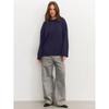 Women S Loose Fit Solid Color Long Sleeve Crew Neck Knit Sweater