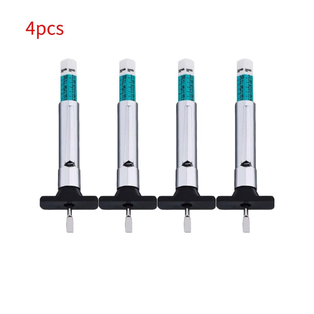 25 мм Ручка для измерения автомобильных шин Универсальный инструмент для измерения глубины рисунка протектора шин Автомобильный щуп для измерения глубины шин Линейка для шин