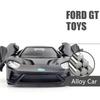 LLI6 MaKeda1:36 Ford GT Sports car pull back models Diecasts Metal toy car model high simulation door collection gift for children