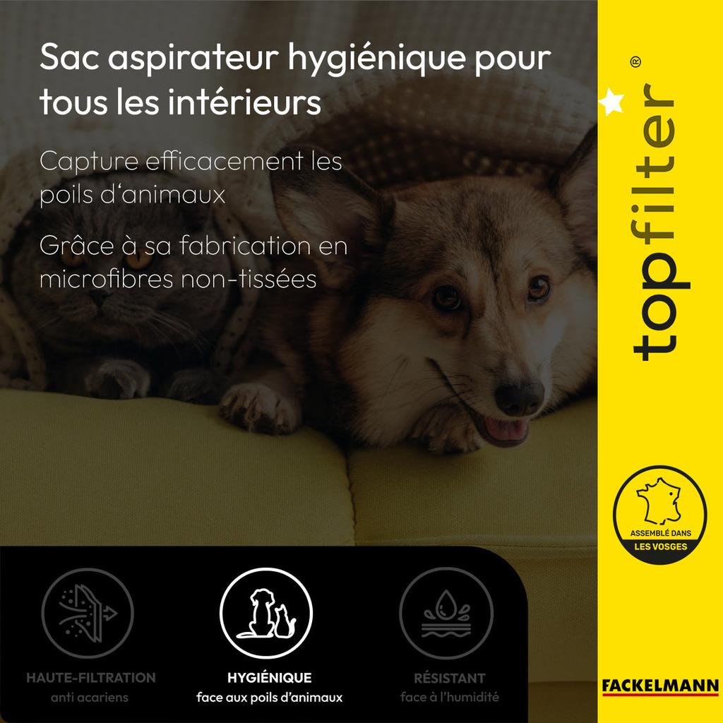 Набор из 4 упаковок по 4 мешка для пылесоса 64824 для Electrolux и Tornado TopFilter Premium ref. 9993950