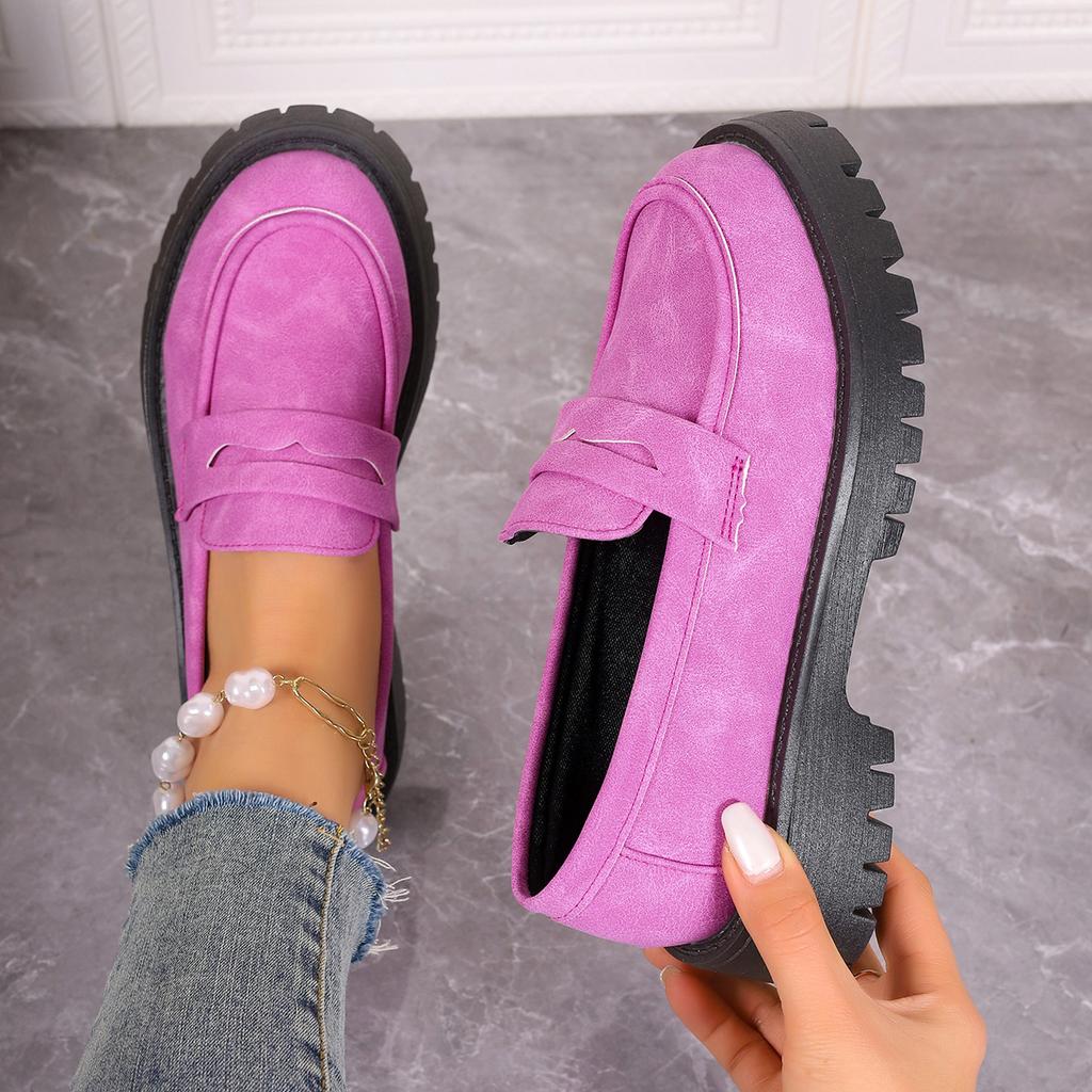New Shoes Women Plus Size Loafers Women British Style Platform Shoes Office Ladies Light Casual Designer Shoes