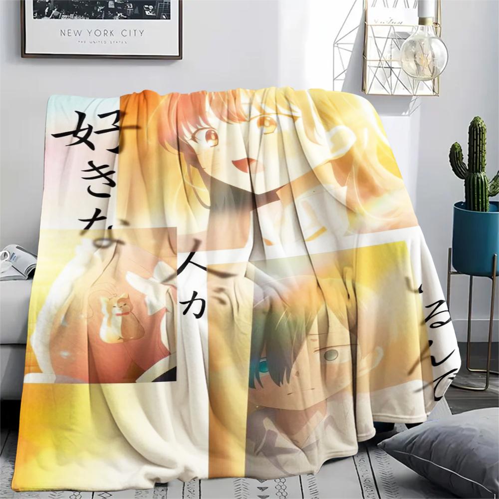 1PC Dangerous in my heart Print Flannel Blanket, High quality Comfortable for All Seasons, Home Decor, Warmth and Comfort, Perfect for Christmas Gifts