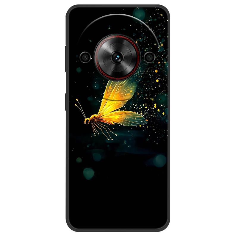 Чехол для ZTE Nubia Focus 5G Чехол с рисунком милого кота Черный силиконовый мягкий чехол для телефона для ZTE nubia Blade A75 5G Задняя крышка Чехол Сумка